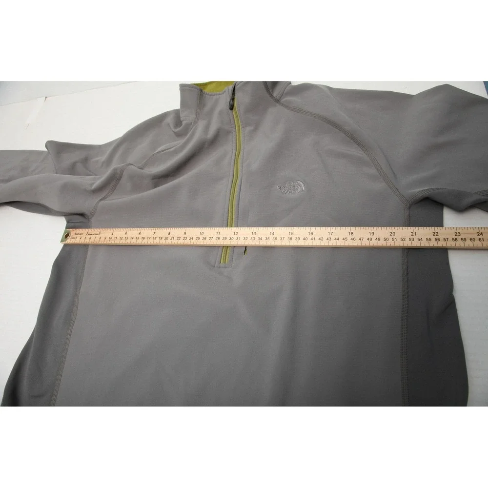 North Face Pullover Mens Large Softshell Jacket Half Zip Outdoor Hiking AEWU